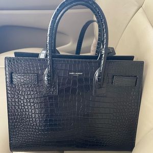 Saint Laurent embossed baby sac de jour